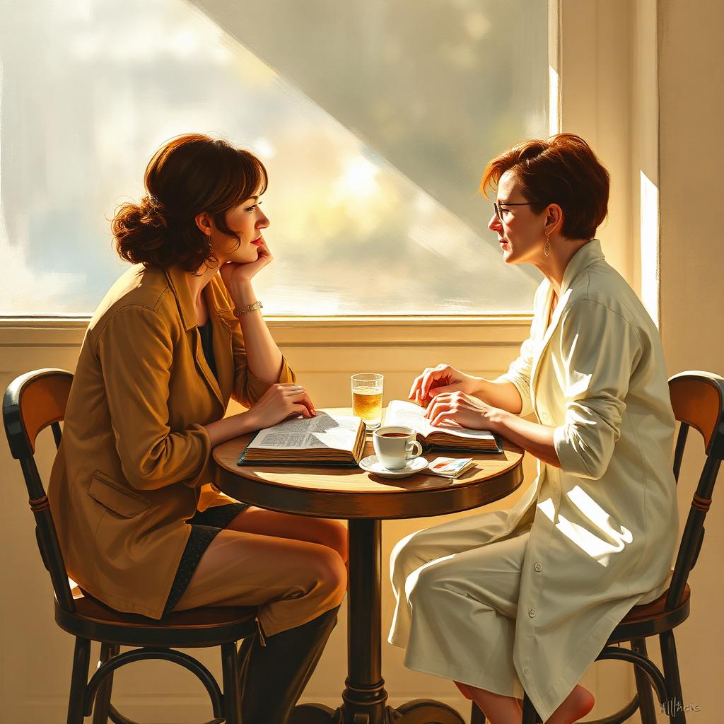 Two people meeting over an open Bible