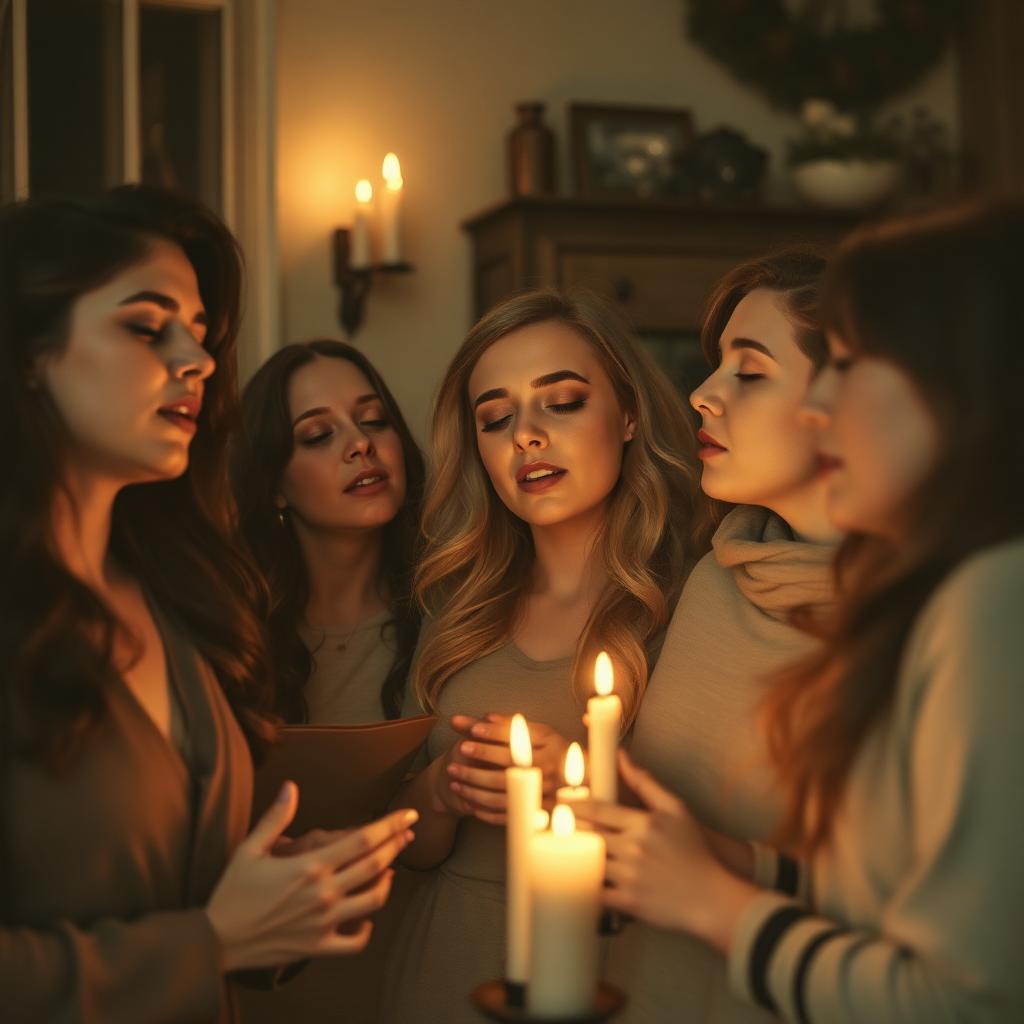 People singing together